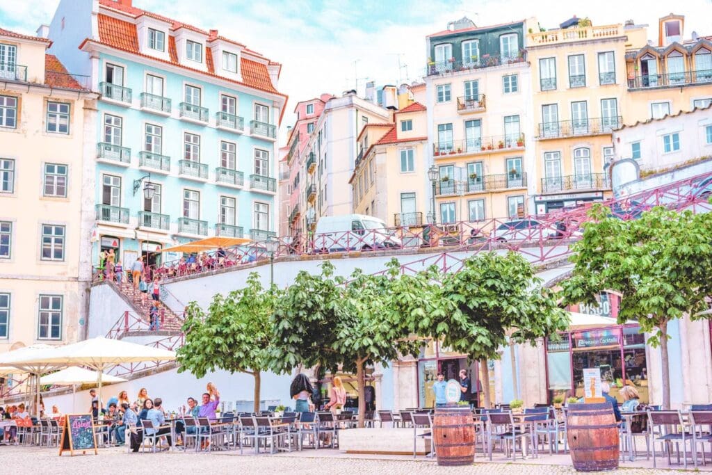 An image of a colorful European street, for an article - When is the best time to travel? By Handpicked Travel Co.