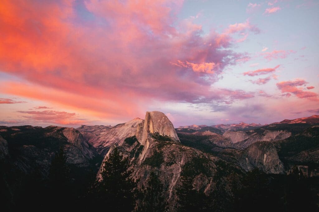Yosemite half-dome, listed in this article as one of the best places to visit in North America